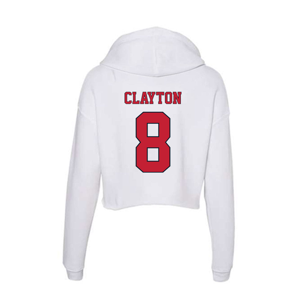 St. Johns - NCAA Women's Volleyball : Shiloh Clayton - Women's Crop Fleece Hoodie-1