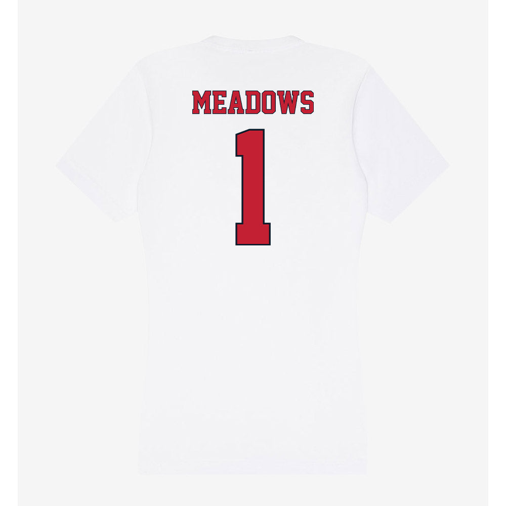 St. Johns - NCAA Softball : Makenna Meadows - Women's V-Neck T-Shirt-1