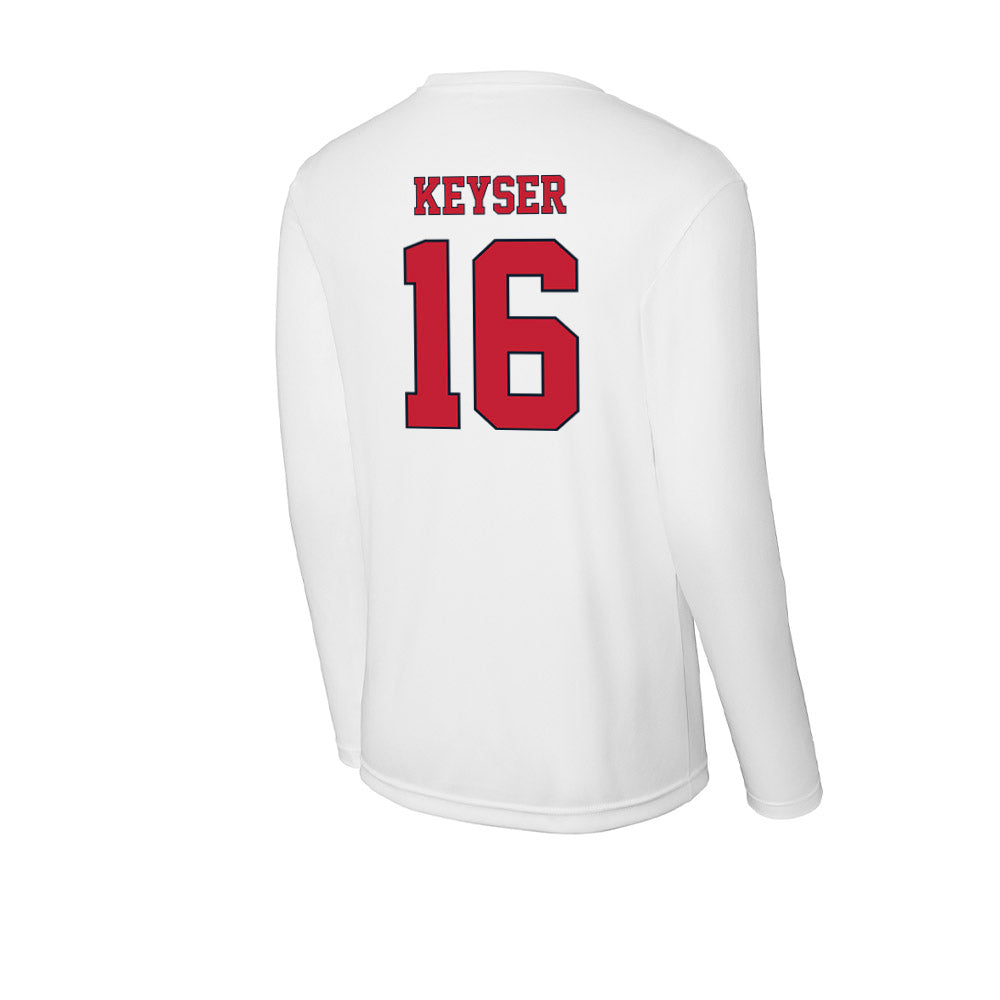 St. Johns - NCAA Men's Lacrosse : Maclin Keyser - Activewear Long Sleeve T-Shirt-1