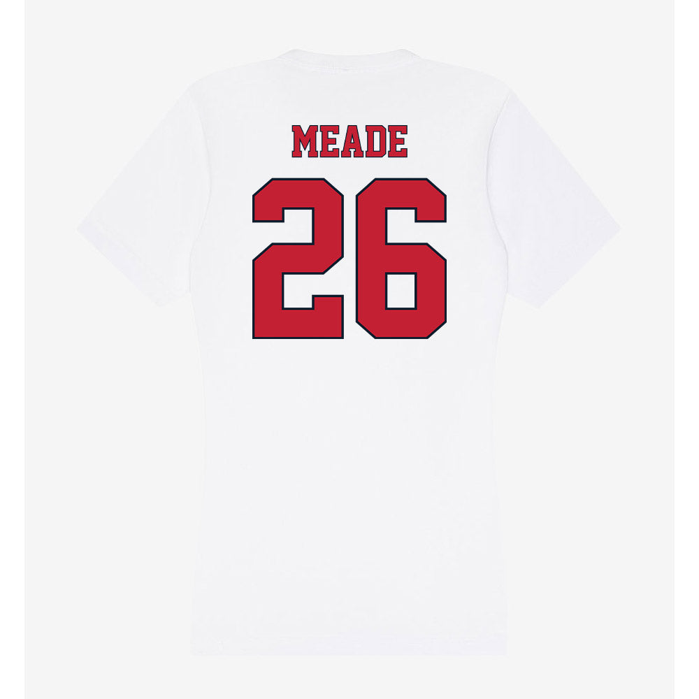 St. Johns - NCAA Men's Lacrosse : Tyson Meade - Women's V-Neck T-Shirt-1