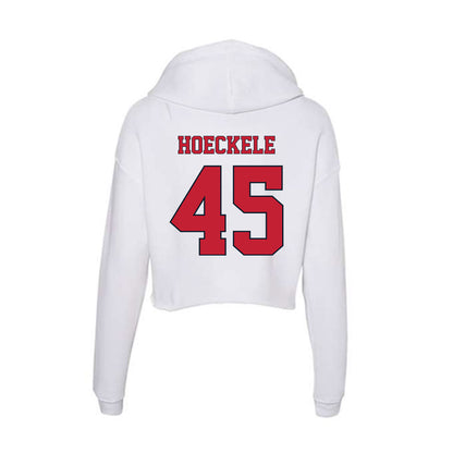 St. Johns - NCAA Baseball : Evan Hoeckele - Women's Crop Fleece Hoodie-1