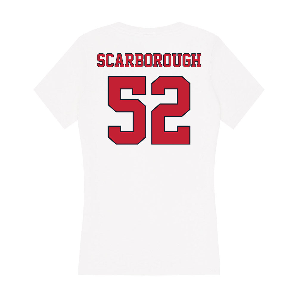 St. Johns - NCAA Men's Lacrosse : Patrick Scarborough - Women's V-Neck T-Shirt-1