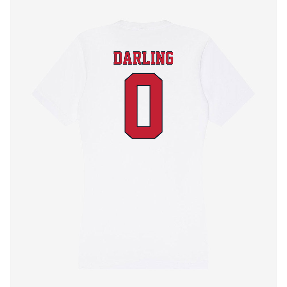 St. Johns - NCAA Men's Basketball : Dylan Darling - Women's V-Neck T-Shirt-1