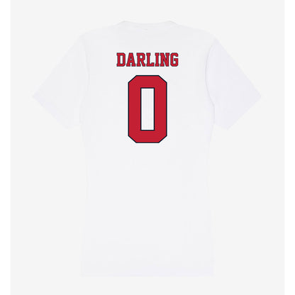 St. Johns - NCAA Men's Basketball : Dylan Darling - Women's V-Neck T-Shirt-1