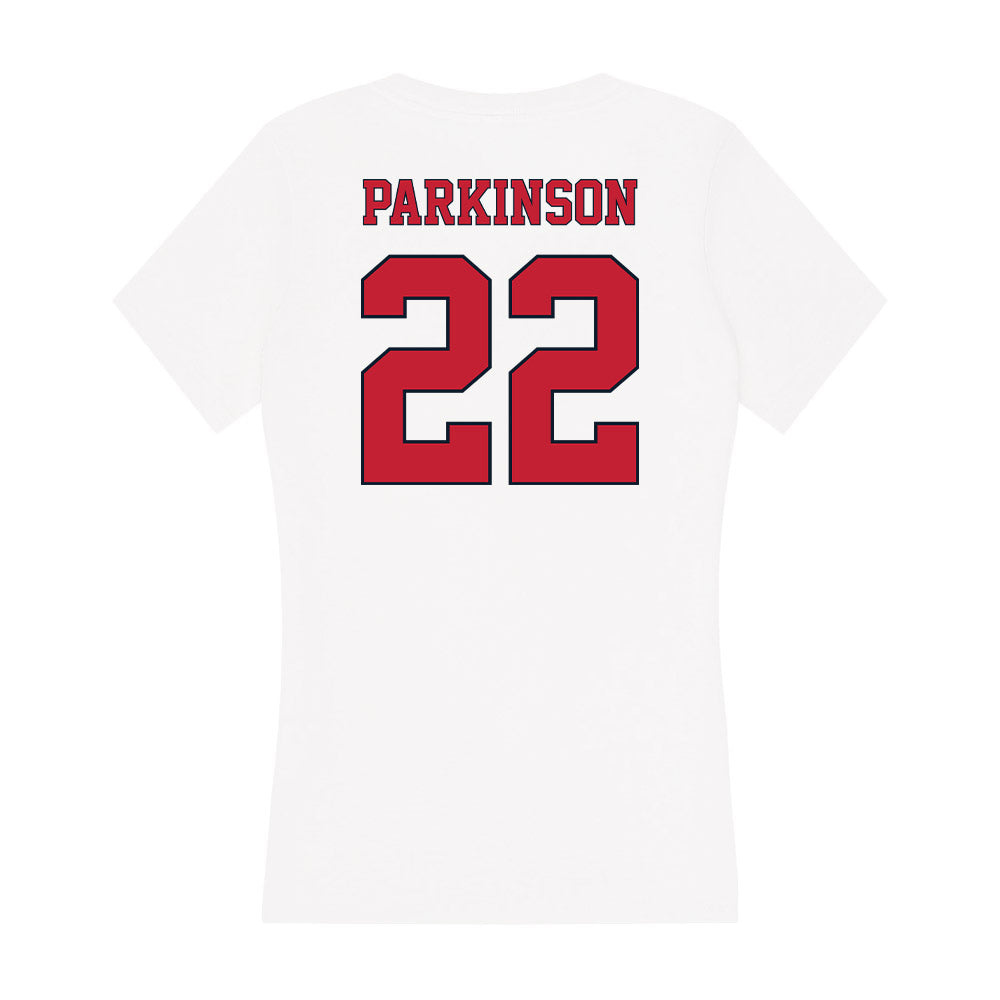 St. Johns - NCAA Men's Lacrosse : Danielo Parkinson - Women's V-Neck T-Shirt-1