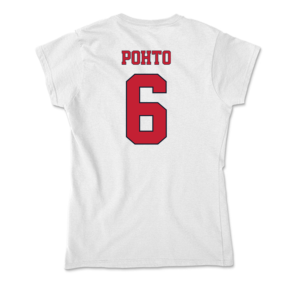 St. Johns - NCAA Men's Basketball : Casper Pohto - Soft Style Women’s T-Shirt-1