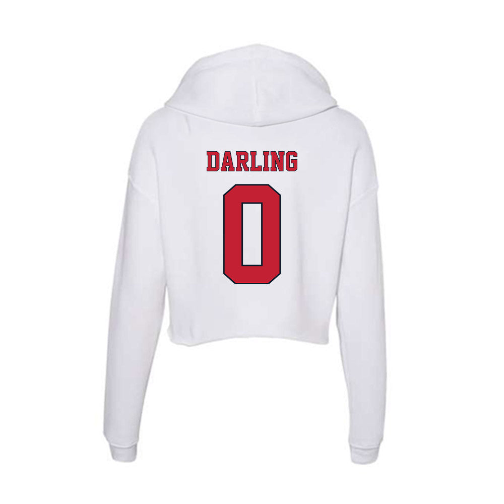 St. Johns - NCAA Men's Basketball : Dylan Darling - Women's Crop Fleece Hoodie-1