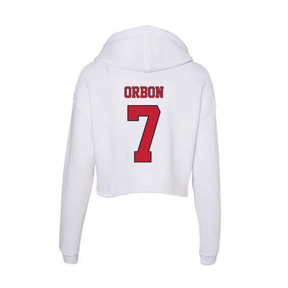 St. Johns - NCAA Baseball : Luke Orbon - Women's Crop Fleece Hoodie-1