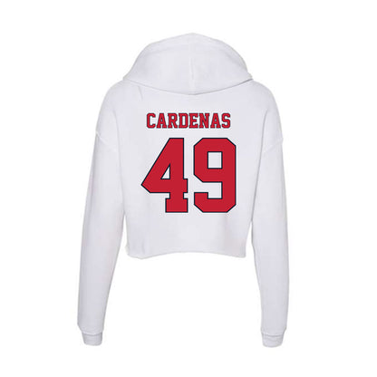 St. Johns - NCAA Men's Lacrosse : Jayson Cardenas - Women's Crop Fleece Hoodie-1