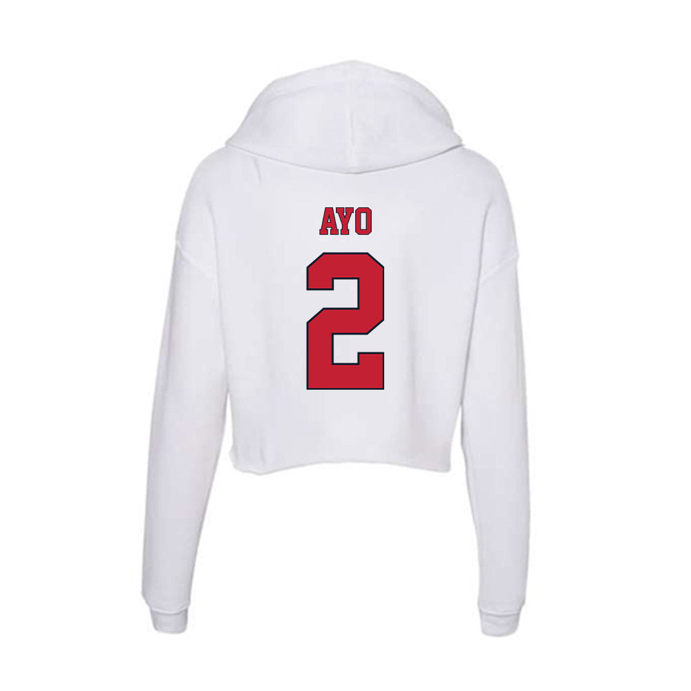 St. Johns - NCAA Men's Basketball : Sadiku Ayo - Women's Crop Fleece Hoodie-1
