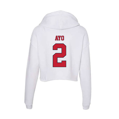St. Johns - NCAA Men's Basketball : Sadiku Ayo - Women's Crop Fleece Hoodie-1