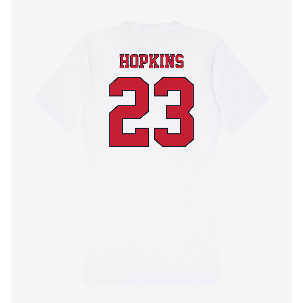 St. Johns - NCAA Men's Basketball : Bryce Hopkins - Women's V-Neck T-Shirt-1