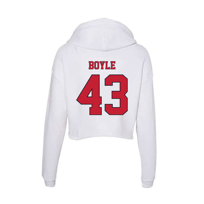 St. Johns - NCAA Baseball : Jed Boyle - Women's Crop Fleece Hoodie-1