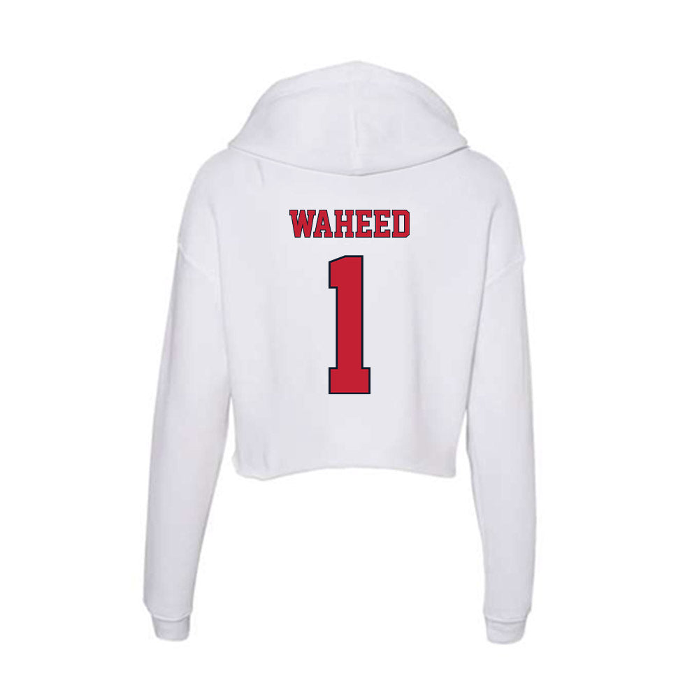 St. Johns - NCAA Women's Basketball : Beautiful Waheed - Women's Crop Fleece Hoodie-1