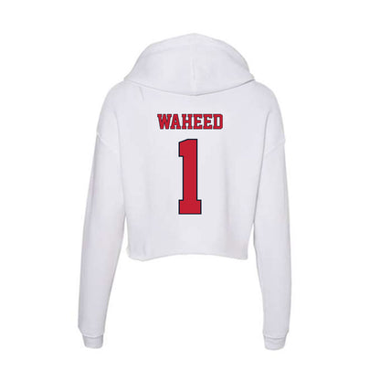 St. Johns - NCAA Women's Basketball : Beautiful Waheed - Women's Crop Fleece Hoodie-1