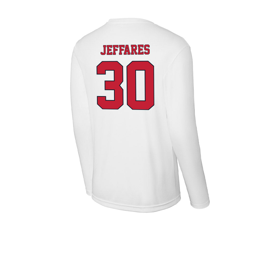 St. Johns - NCAA Men's Lacrosse : AJ Jeffares - Activewear Long Sleeve T-Shirt-1