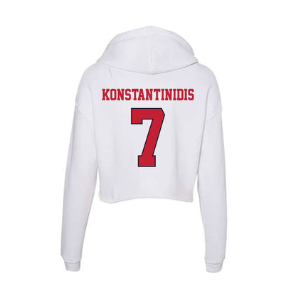 St. Johns - NCAA Men's Basketball : Fotis Konstantinidis - Women's Crop Fleece Hoodie-1