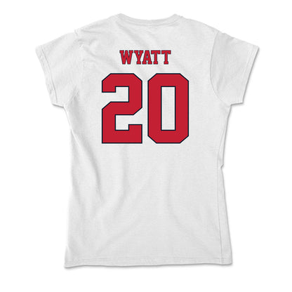 St. Johns - NCAA Women's Basketball : Sa'Mya Wyatt - Soft Style Women’s T-Shirt-1
