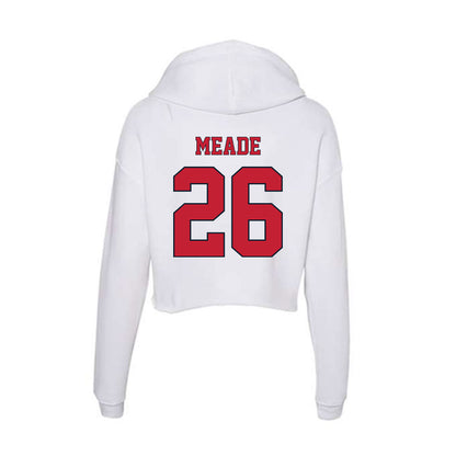 St. Johns - NCAA Men's Lacrosse : Tyson Meade - Women's Crop Fleece Hoodie-1