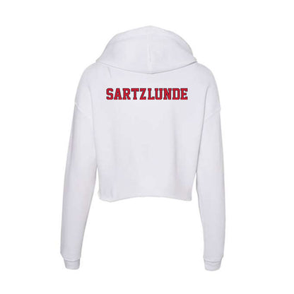 St. Johns - NCAA Women's Tennis : Nicoline Sartz-Lunde - Women's Crop Fleece Hoodie-1