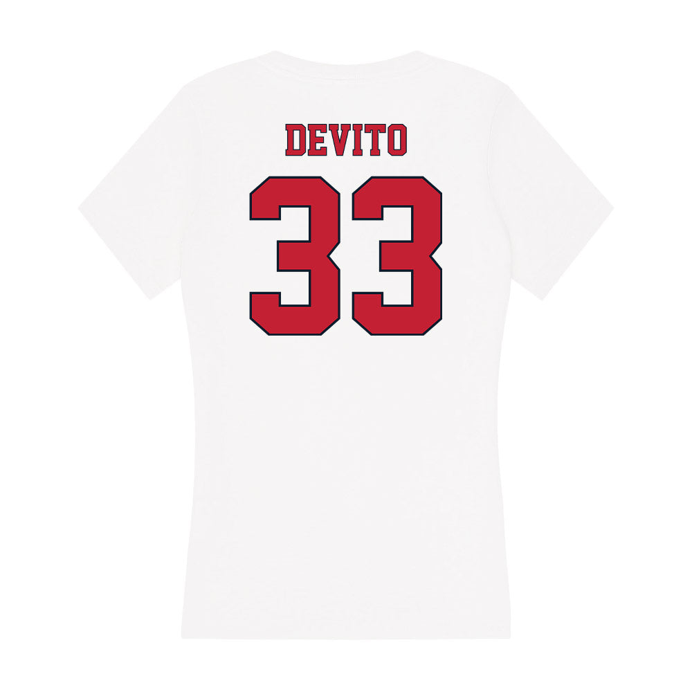 St. Johns - NCAA Baseball : JJ DeVito - Women's V-Neck T-Shirt-1