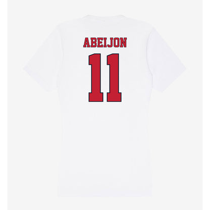 St. Johns - NCAA Men's Soccer : Xavi Abeijon - Women's V-Neck T-Shirt-1