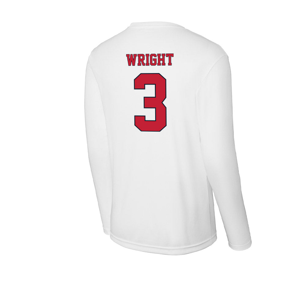 St. Johns - NCAA Baseball : Chaz Wright - Activewear Long Sleeve T-Shirt-1
