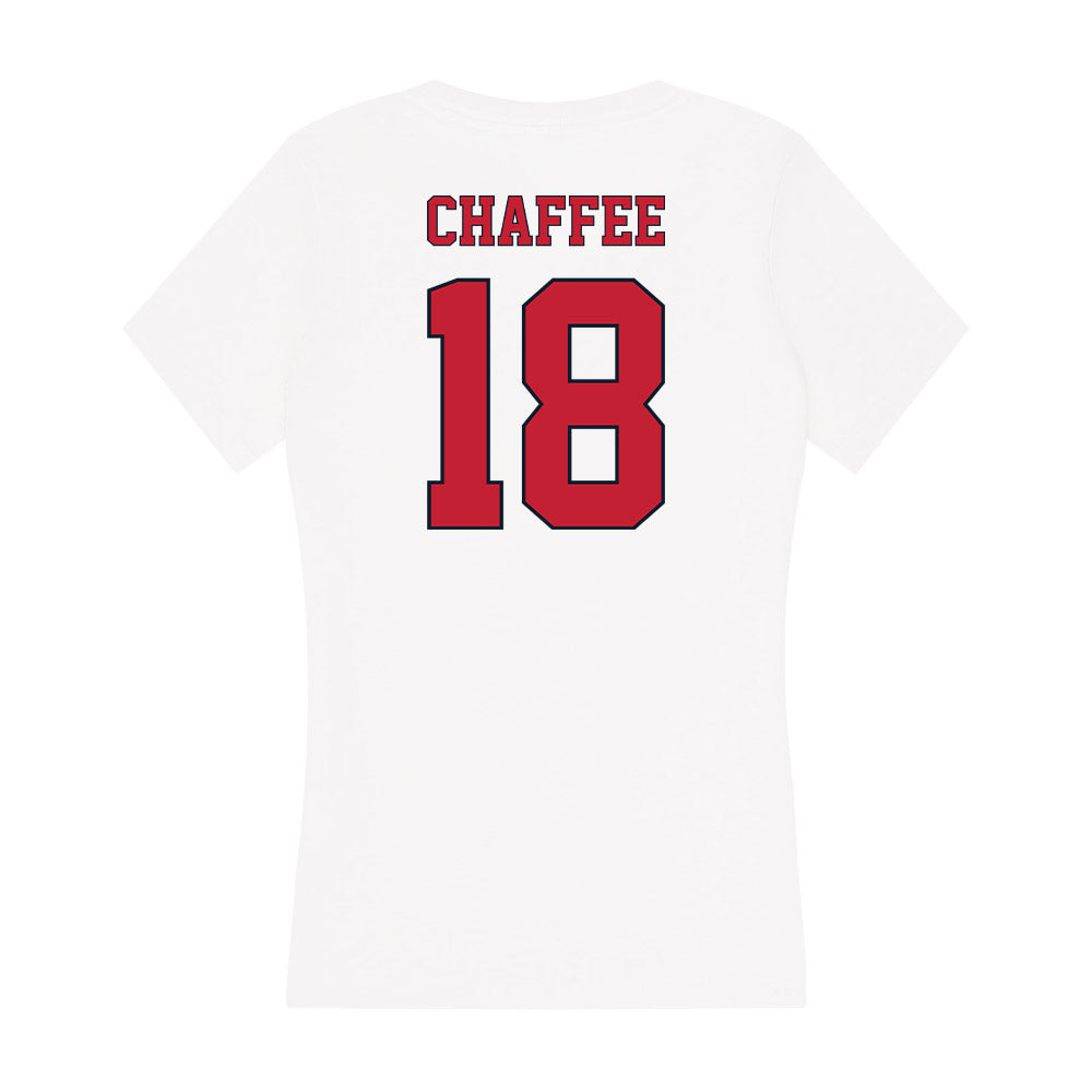 St. Johns - NCAA Baseball : Evan Chaffee - Women's V-Neck T-Shirt-1