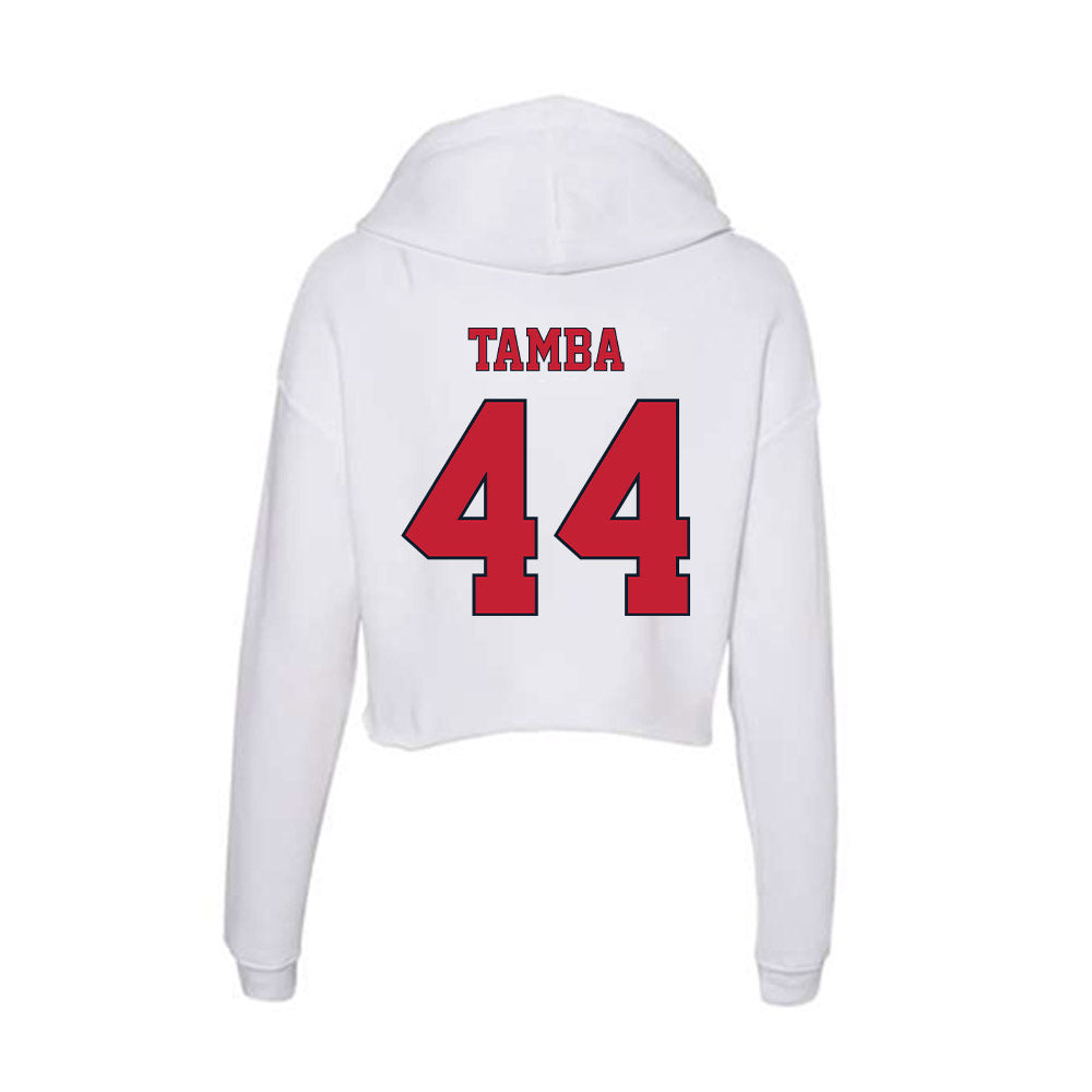 St. Johns - NCAA Men's Basketball : Handje Tamba - Women's Crop Fleece Hoodie-1