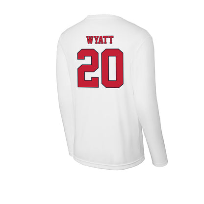 St. Johns - NCAA Women's Basketball : Sa'Mya Wyatt - Activewear Long Sleeve T-Shirt-1