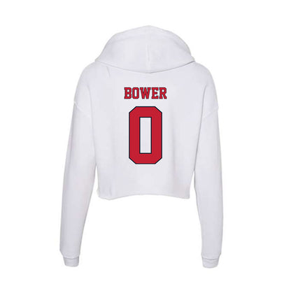 St. Johns - NCAA Women's Soccer : Kayla Bower - Women's Crop Fleece Hoodie-1