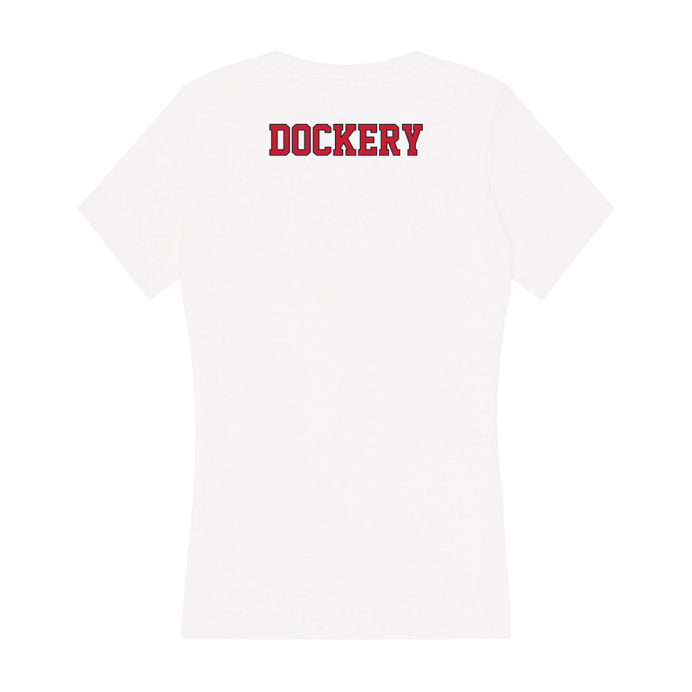 St. Johns - NCAA Women's Track & Field : Jade Dockery - Women's V-Neck T-Shirt-1