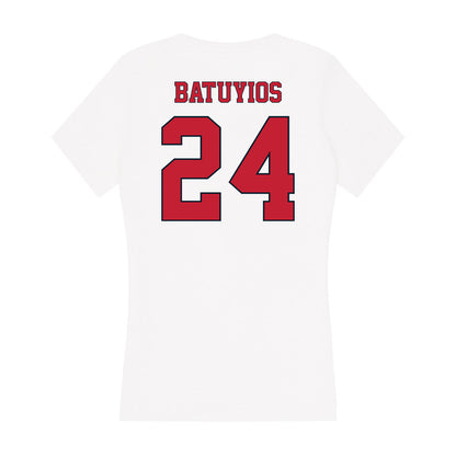 St. Johns - NCAA Baseball : Christopher Batuyios - Women's V-Neck T-Shirt-1