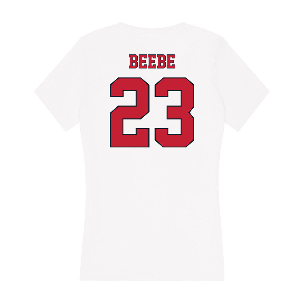 St. Johns - NCAA Baseball : Jared Beebe - Women's V-Neck T-Shirt-1