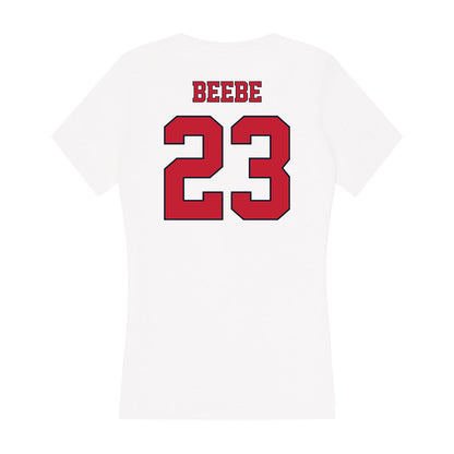 St. Johns - NCAA Baseball : Jared Beebe - Women's V-Neck T-Shirt-1