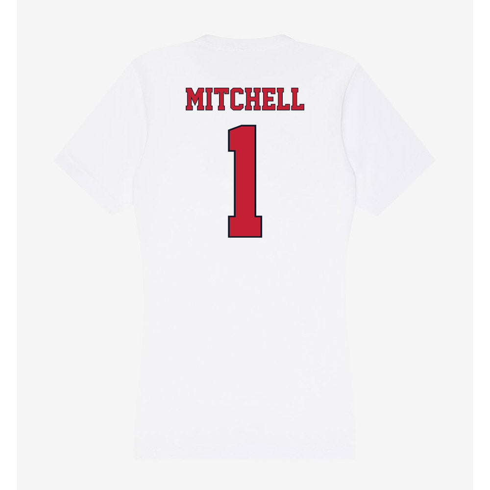 St. Johns - NCAA Men's Basketball : Dillon Mitchell - Women's V-Neck T-Shirt-1