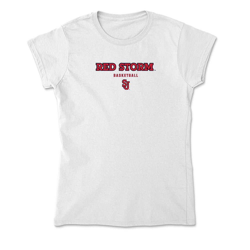 St. Johns - NCAA Men's Basketball : Brady Dunlap - Soft Style Women’s T-Shirt-0