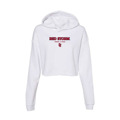 St. Johns - NCAA Women's Track & Field : Jade Dockery - Women's Crop Fleece Hoodie-0