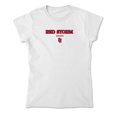St. Johns - NCAA Women's Soccer : Kayla Bower - Soft Style Women’s T-Shirt-0