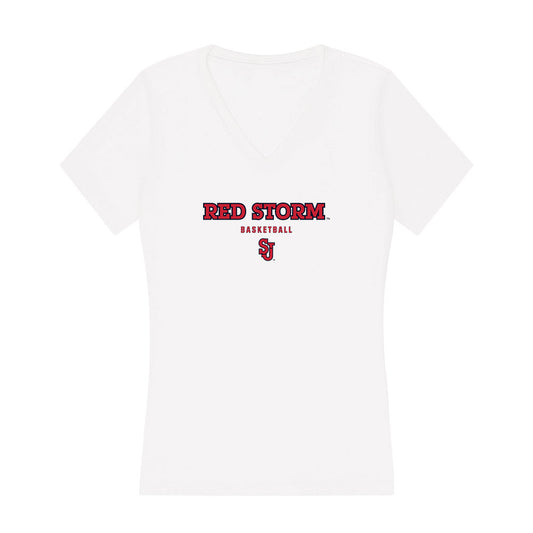 St. Johns - NCAA Men's Basketball : Sadiku Ayo - Women's V-Neck T-Shirt-0