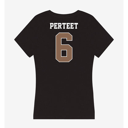 Coastal Carolina - NCAA Football : Dee Perteet - Women's V-Neck T-Shirt-1