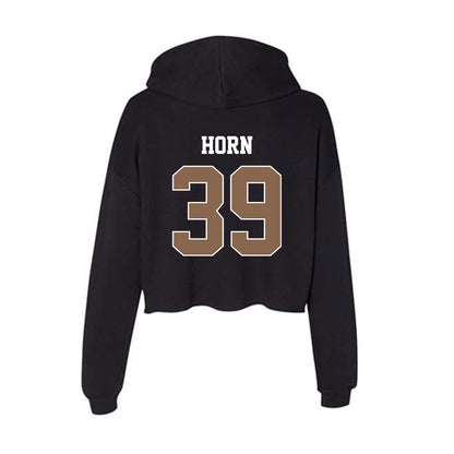  - NCAA Baseball : Darin Horn - Women's Crop Fleece Hoodie-1