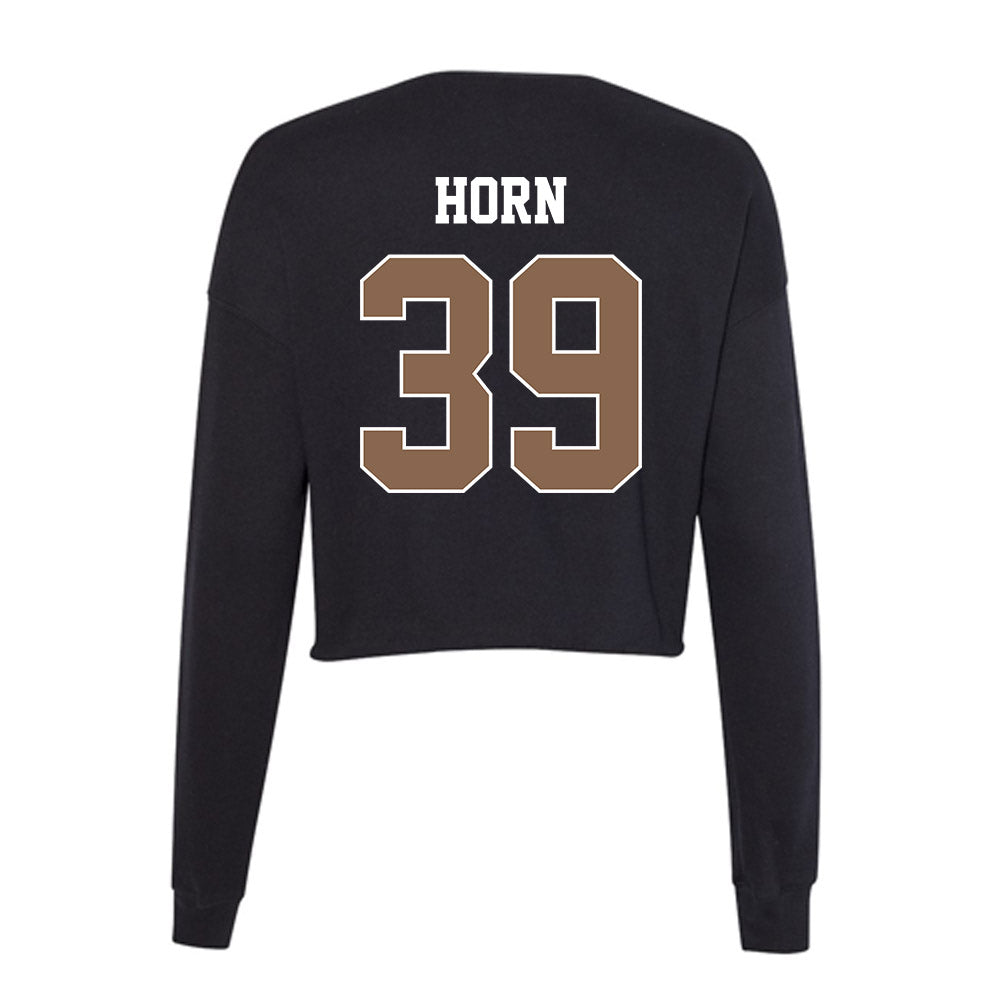 - NCAA Baseball : Darin Horn - Women's Cropped Crew Fleece-1