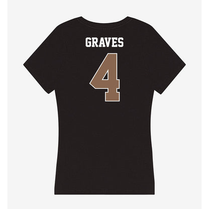 Coastal Carolina - NCAA Football : Bryson Graves - Women's V-Neck T-Shirt-1