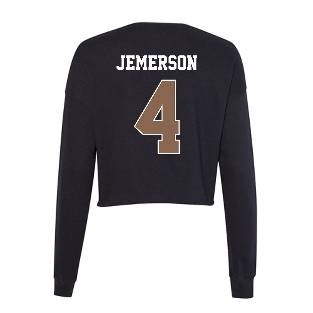 Coastal Carolina - NCAA Women's Basketball : Dawson Jemerson - Women's Cropped Crew Fleece-1