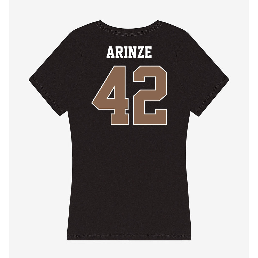 Coastal Carolina - NCAA Football : Noah Arinze - Women's V-Neck T-Shirt-1