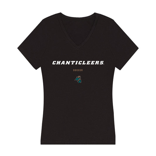 Coastal Carolina - NCAA Men's Soccer : Lincoln Ulrich - Women's V-Neck T-Shirt-0