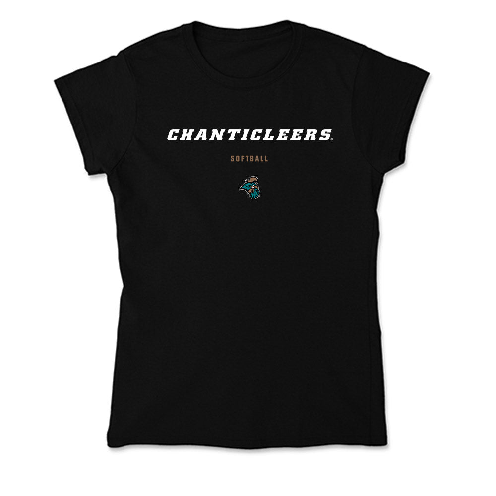 Coastal Carolina - NCAA Softball : Stephanie Basso - Soft Style Women’s T-Shirt-0