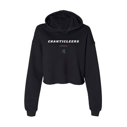 Coastal Carolina - NCAA Women's Lacrosse : reese Allnutt - Women's Crop Fleece Hoodie-0