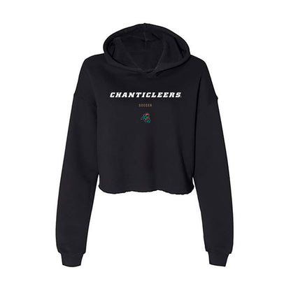 Coastal Carolina - NCAA Men's Soccer : Gudjon Stefansson - Women's Crop Fleece Hoodie-0